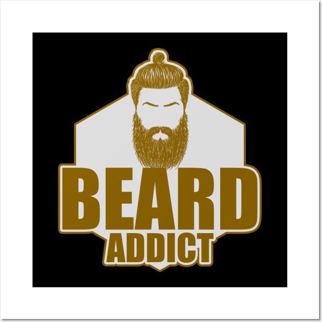 Hipster Beard Beard full beard fuzzy beard Wall Art by OfCA Design